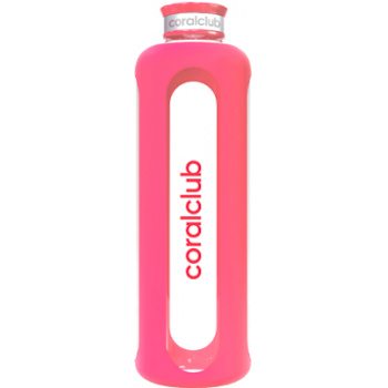 Coral Club - Стъклена бутилка ClearWater Розово 