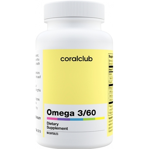 Acidi grassi polinsaturi Omega 3/60, 90 capsule (Coral Club)