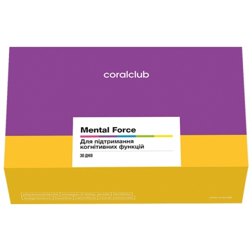 Пам'ять і увага: Цільова програма Ментал Форс / Onestack Mental Force (Coral Club)