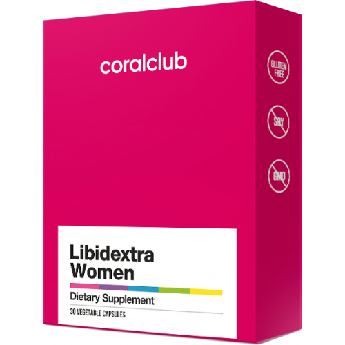 Sexualiteit verhogen, premenopauze- en menopauzesymptomen verminderen: Libidextra Women (Coral Club)