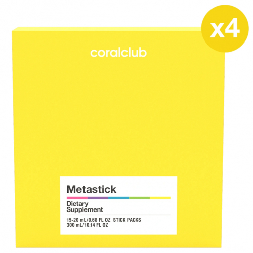 Per la digestione e l'immunità: Metastick, 4 confezioni (Coral Club)
