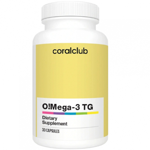 PNTSK un fosfolipīdi: Omega-3 / O!Mega-3 TG, 30 kapsulas (Coral-Club)