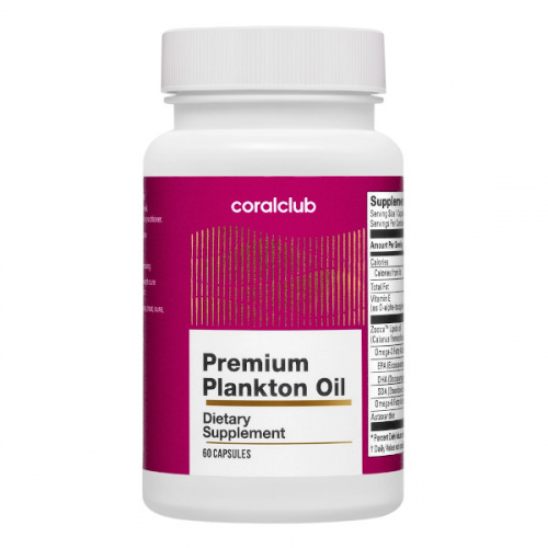 Omega-3 un fosfolipīdi: Premium Plankton Oil (Coral Club)