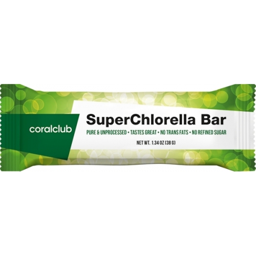 Energie en prestaties: SuperChlorella Bar (Coral Club)
