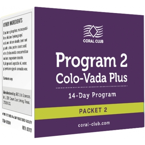Körperentgiftung: Program 2 Colo-Vada Plus, Set 2 (Coral Club)